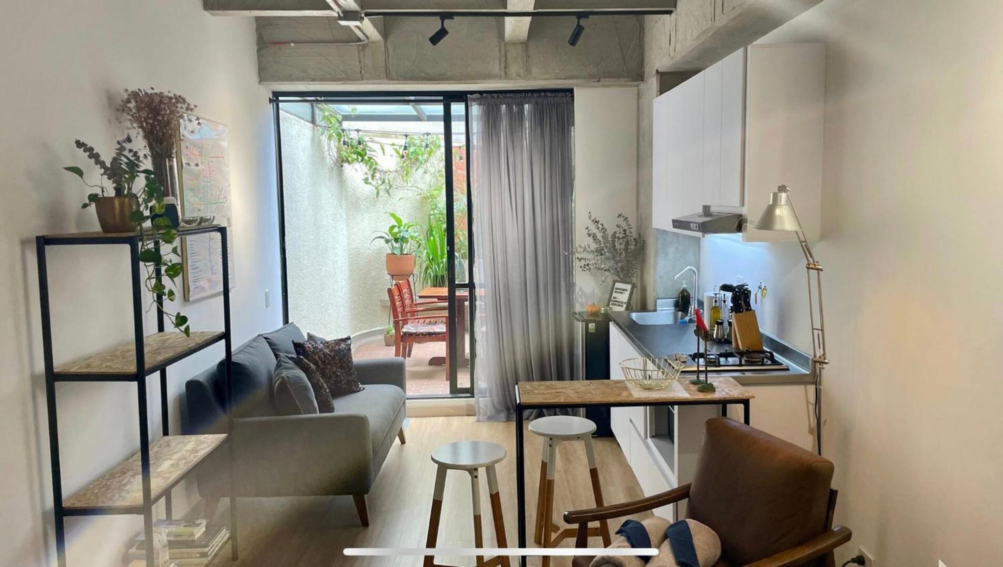 Loft - Patio Privado - Primer Parque Laureles Appartement *